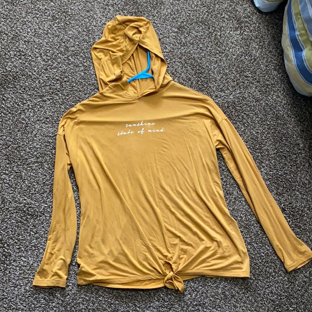 Girls XL long sleeve shirt with hood